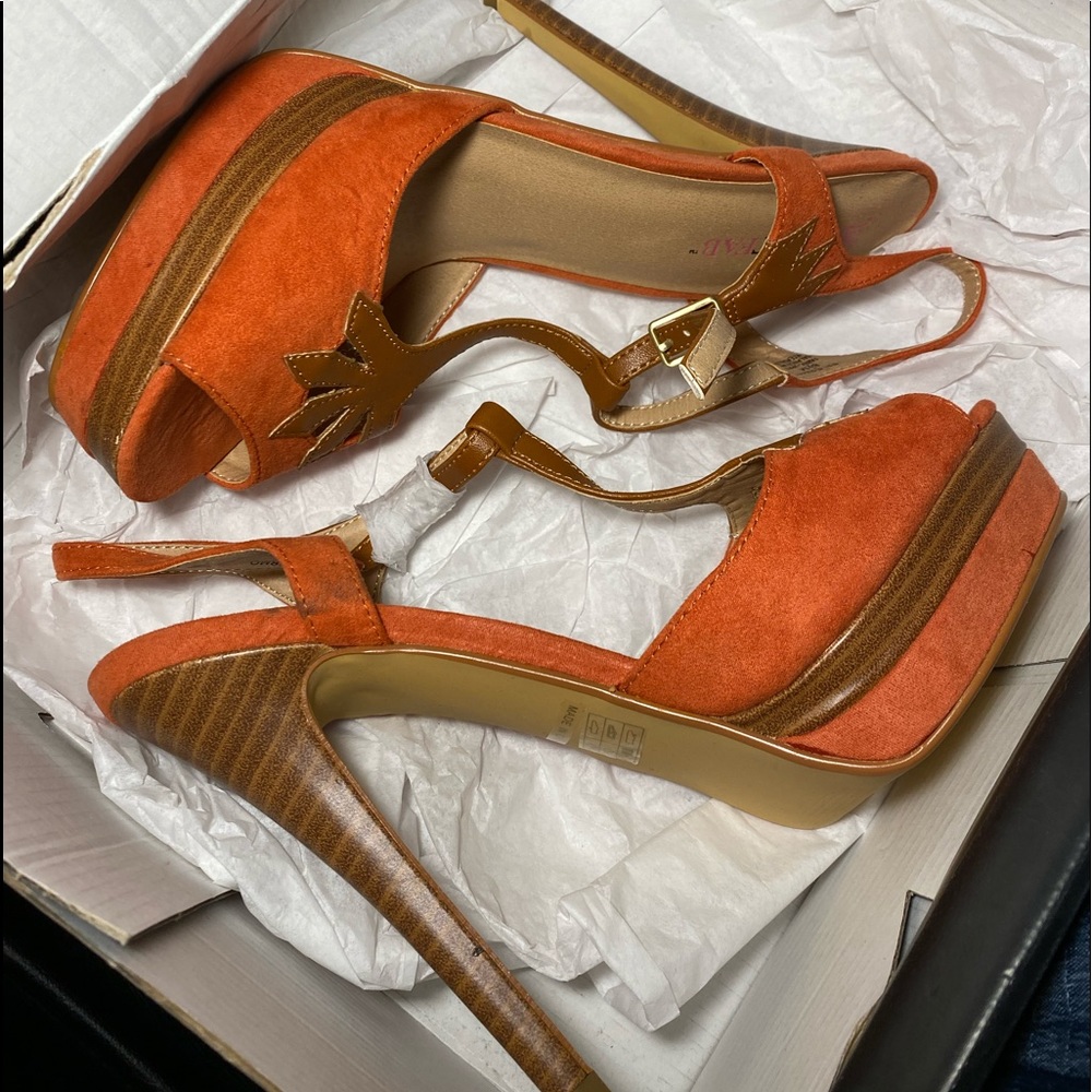 Just Fab Palermo Heel NEVER WORN🧡